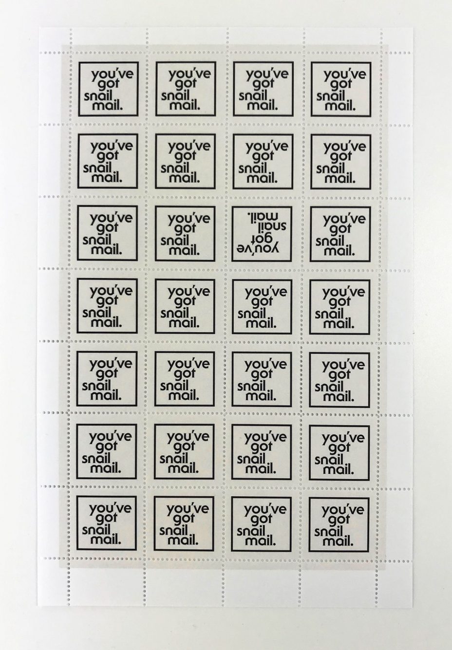 You've got snail mail