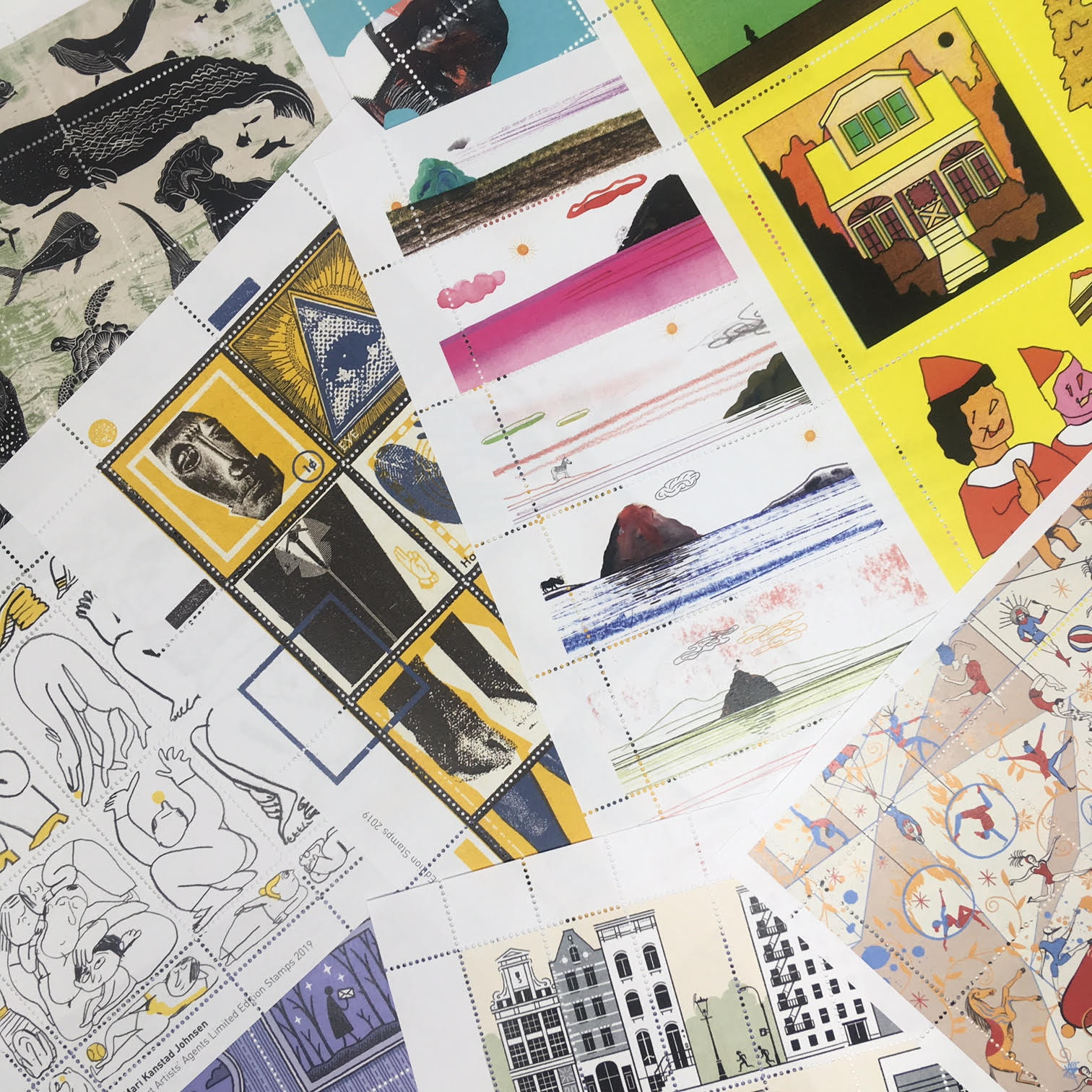 Series of limited edition stamps for Heart Agency