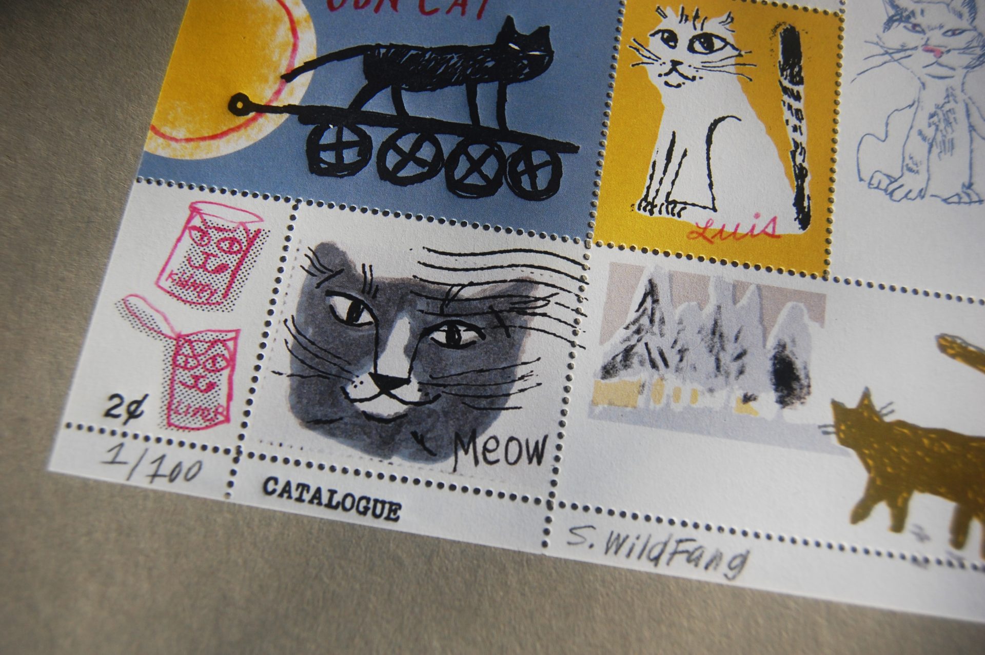 Sarah Wildfang artist stamp