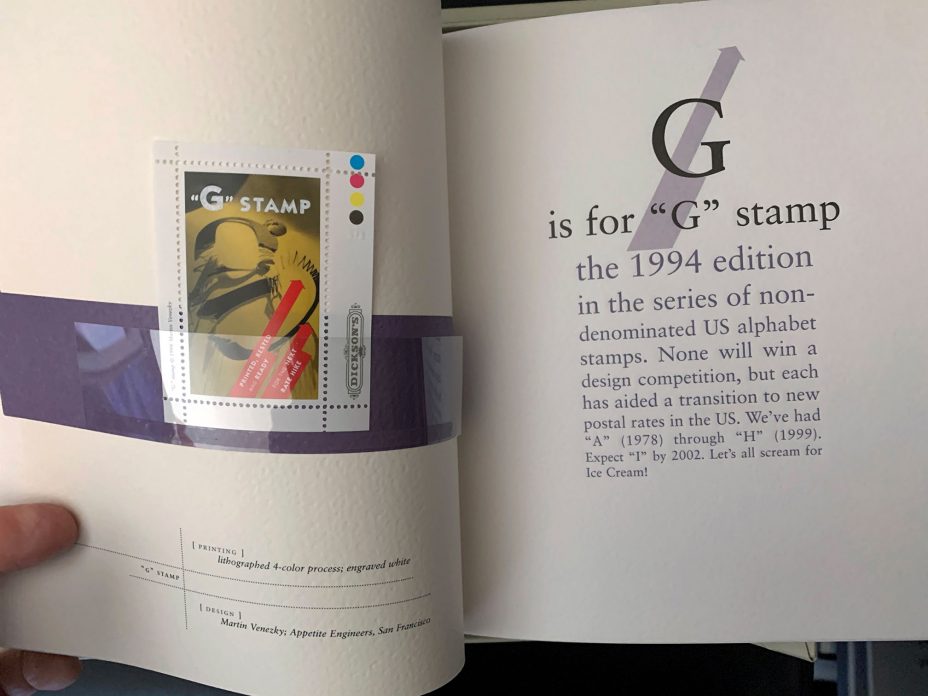 G stamp by Martin Venezky