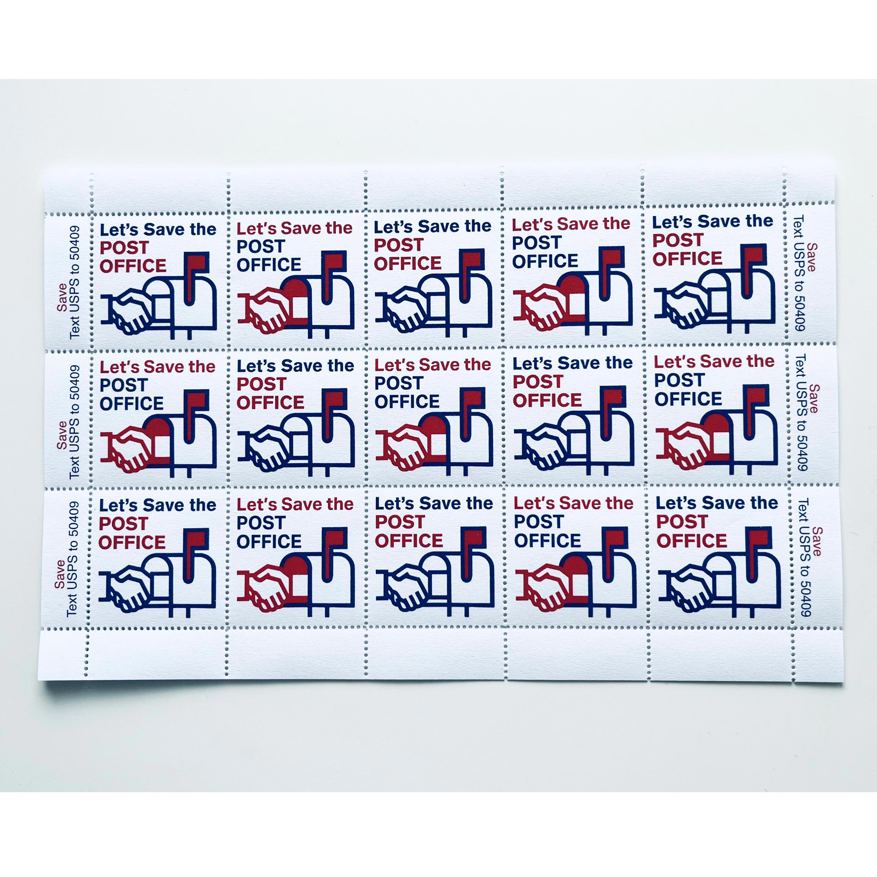 Let's save the USPS stamps by Josh MacPhee Justseeds