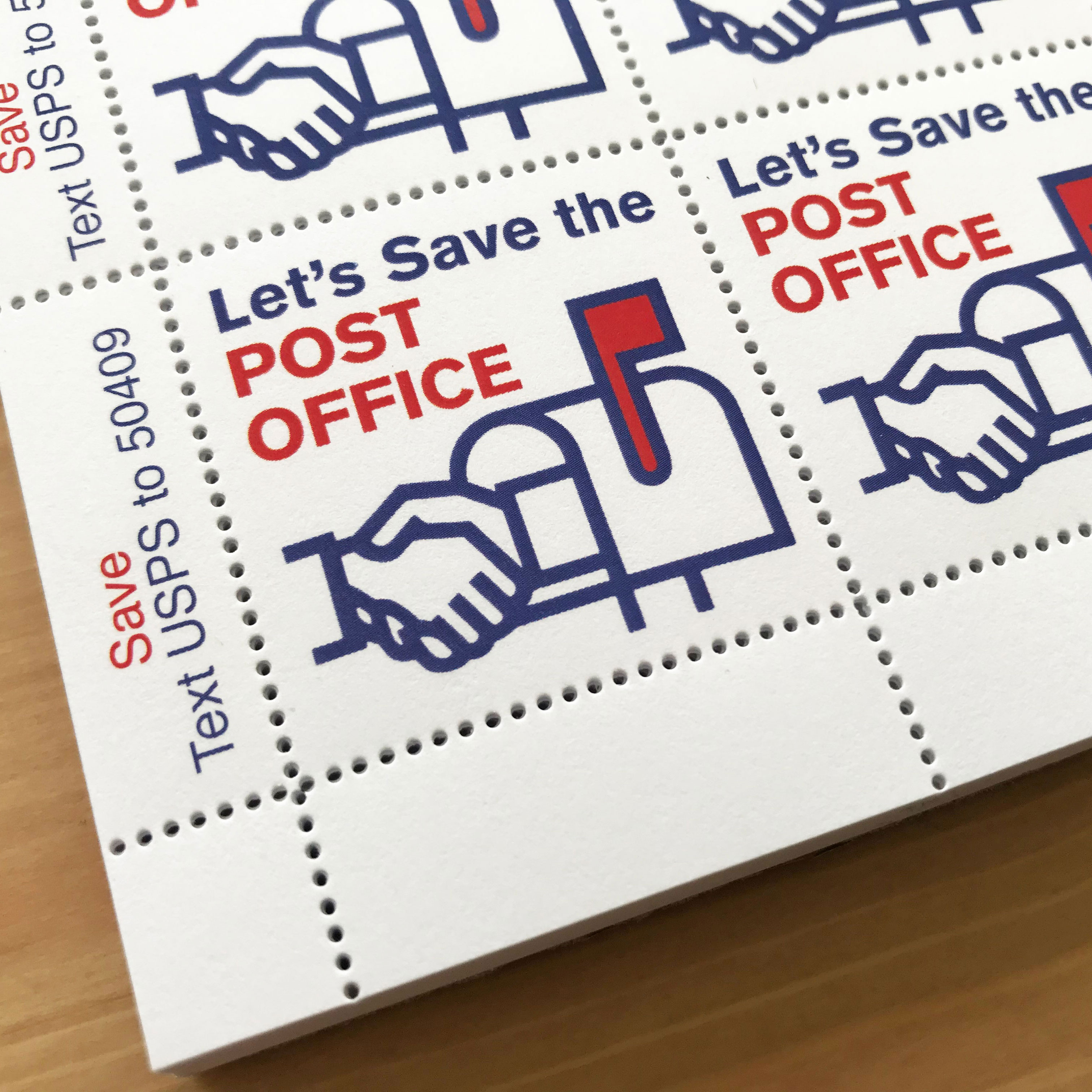 Let's save the USPS stamps by Josh MacPhee Justseeds