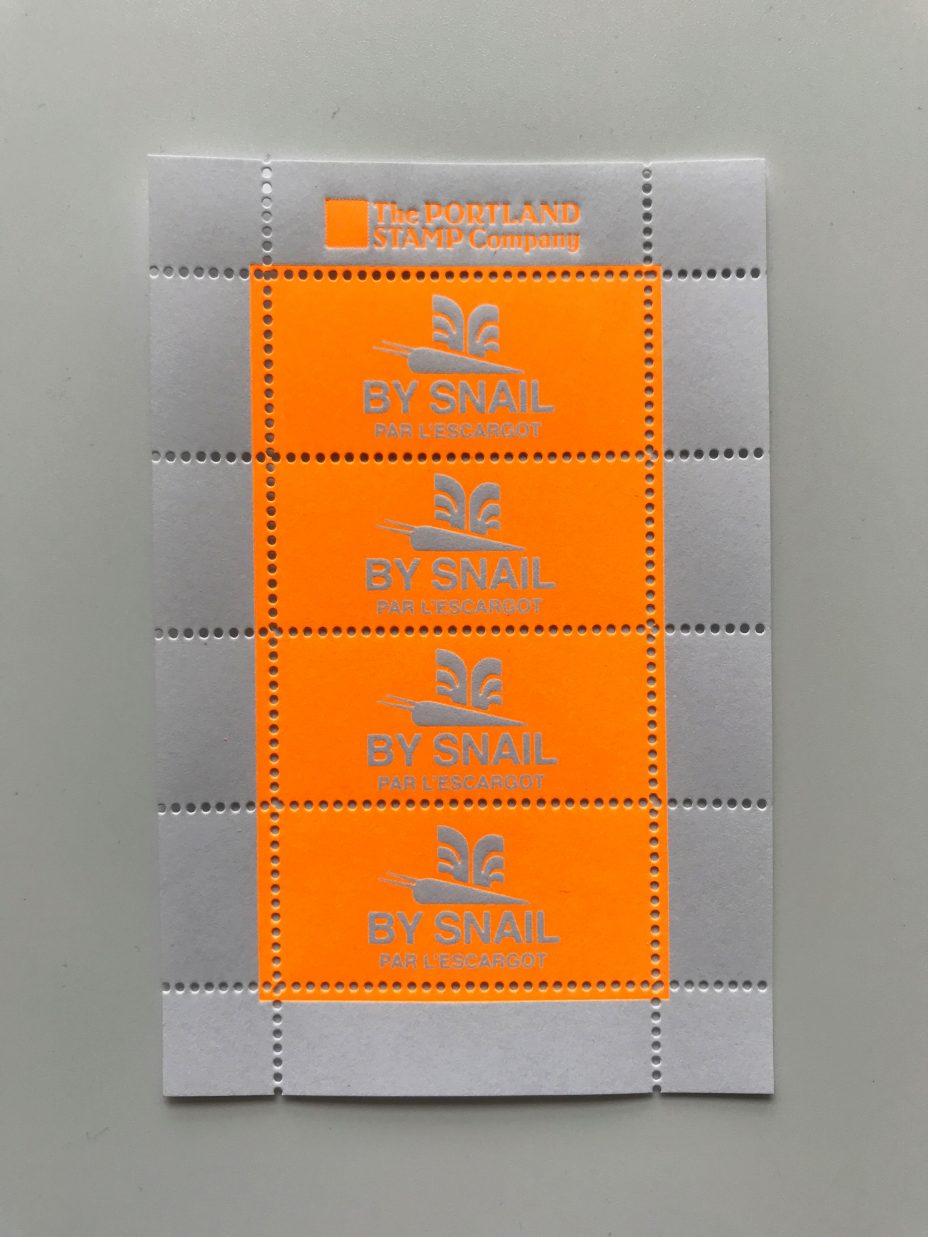 by snail neon orange full sheet