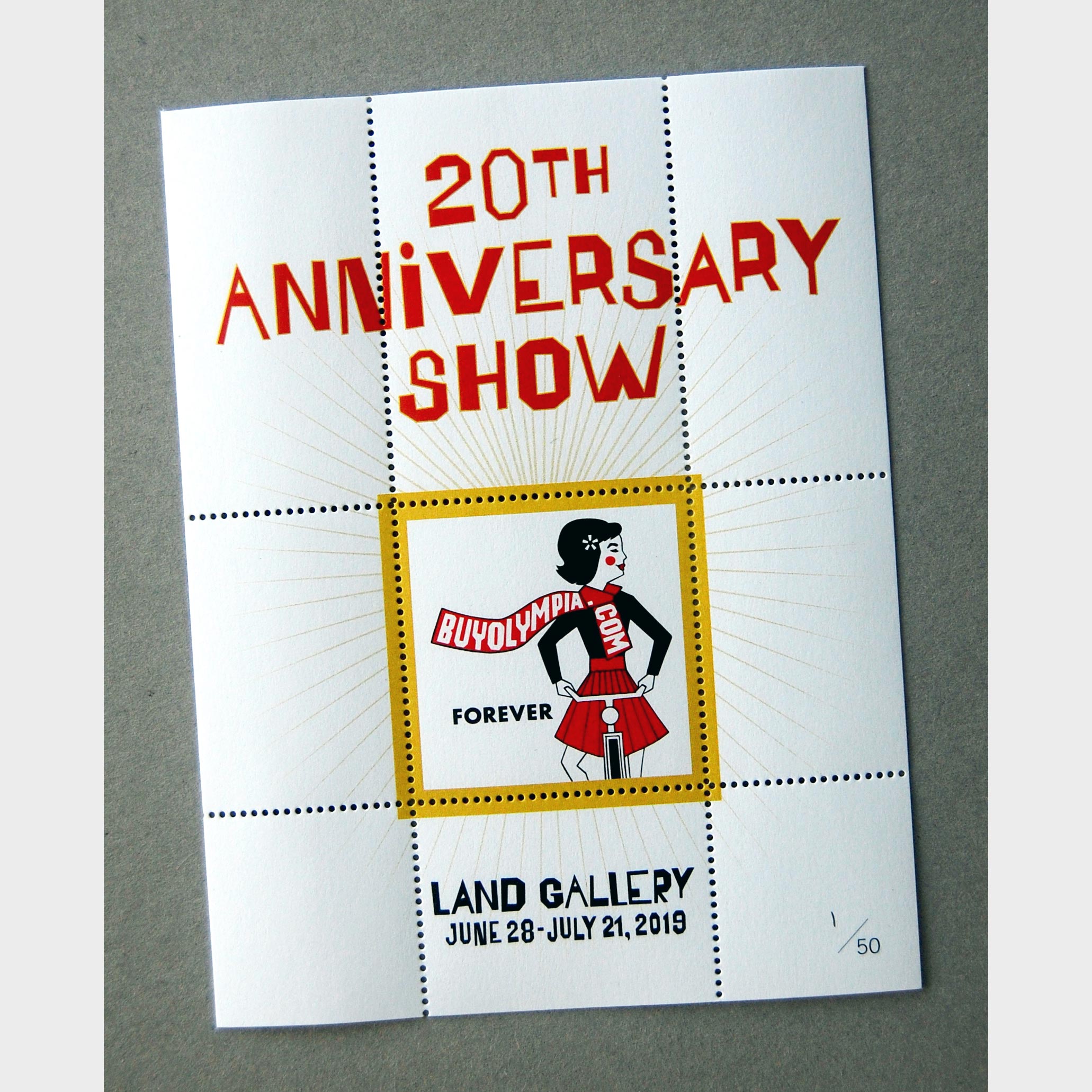 buyolympia 20th anniversary stamp