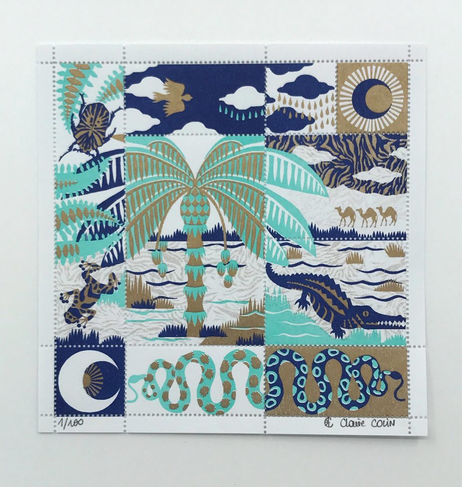 claire colin oasis artist series stamp