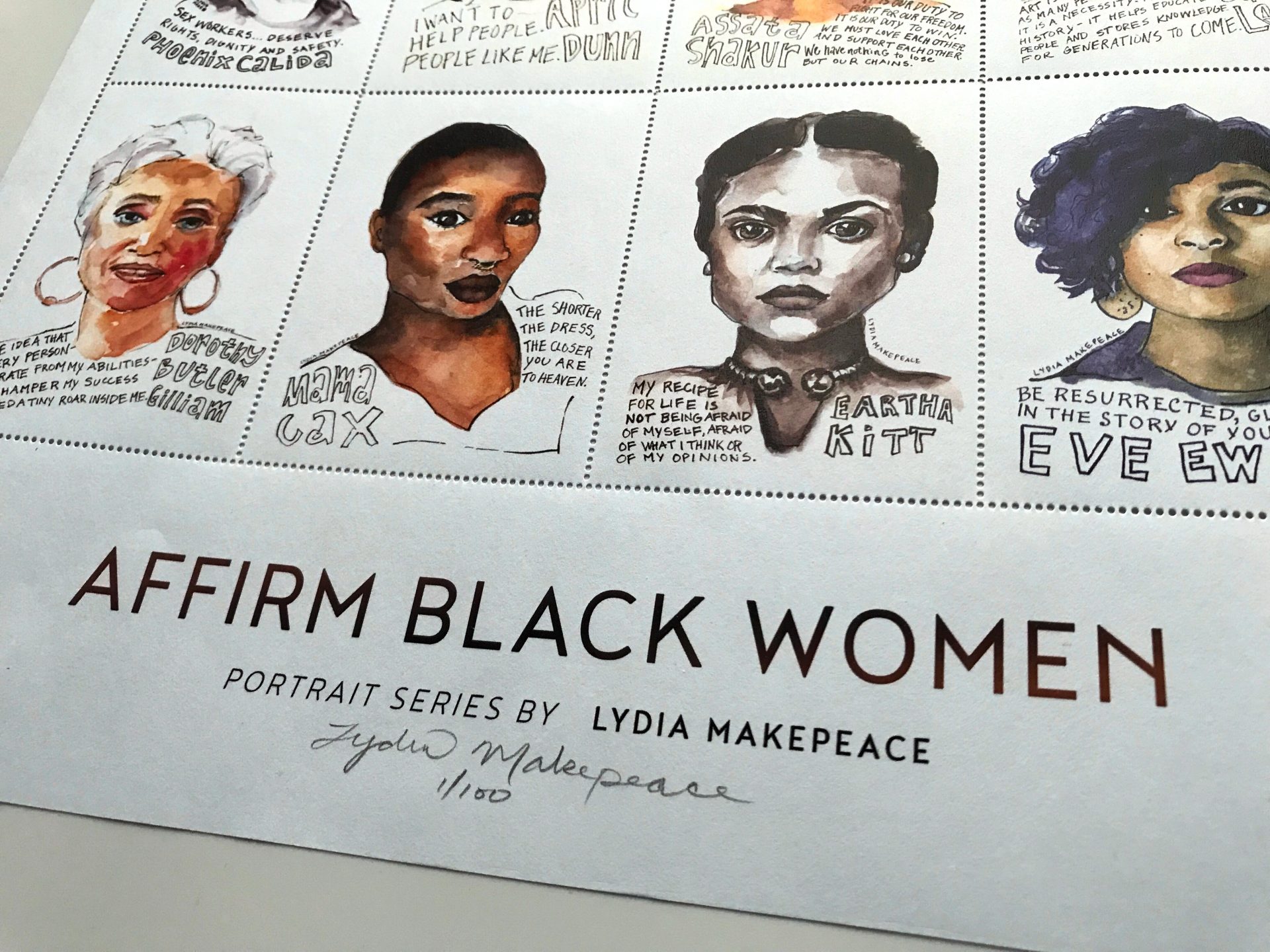 lydia makepeace affirm black women stamps detail 2