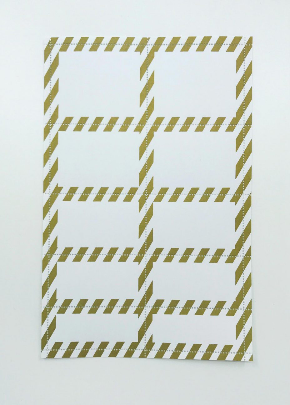 blank labels flight gold