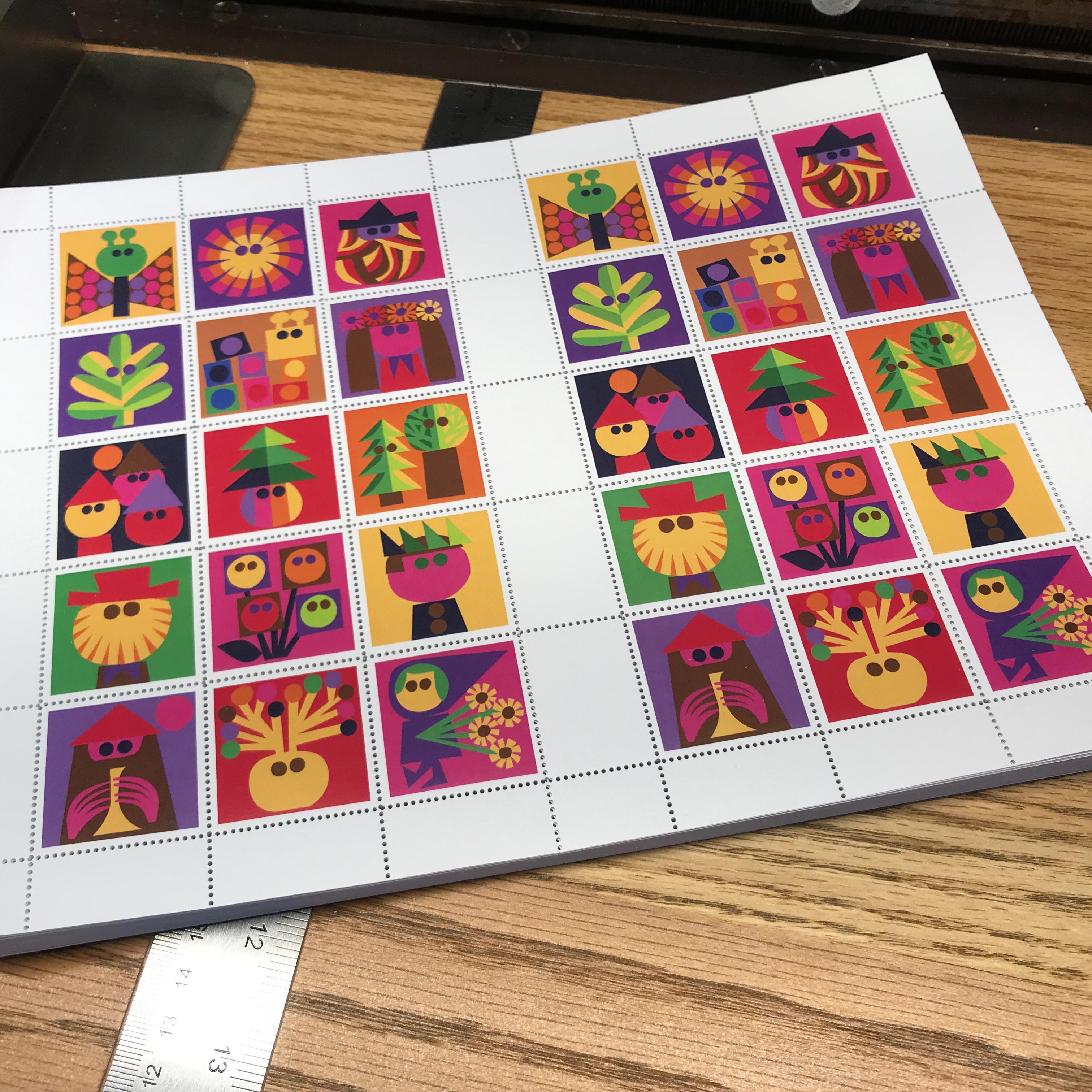 adam higton custom stamps on the perforator