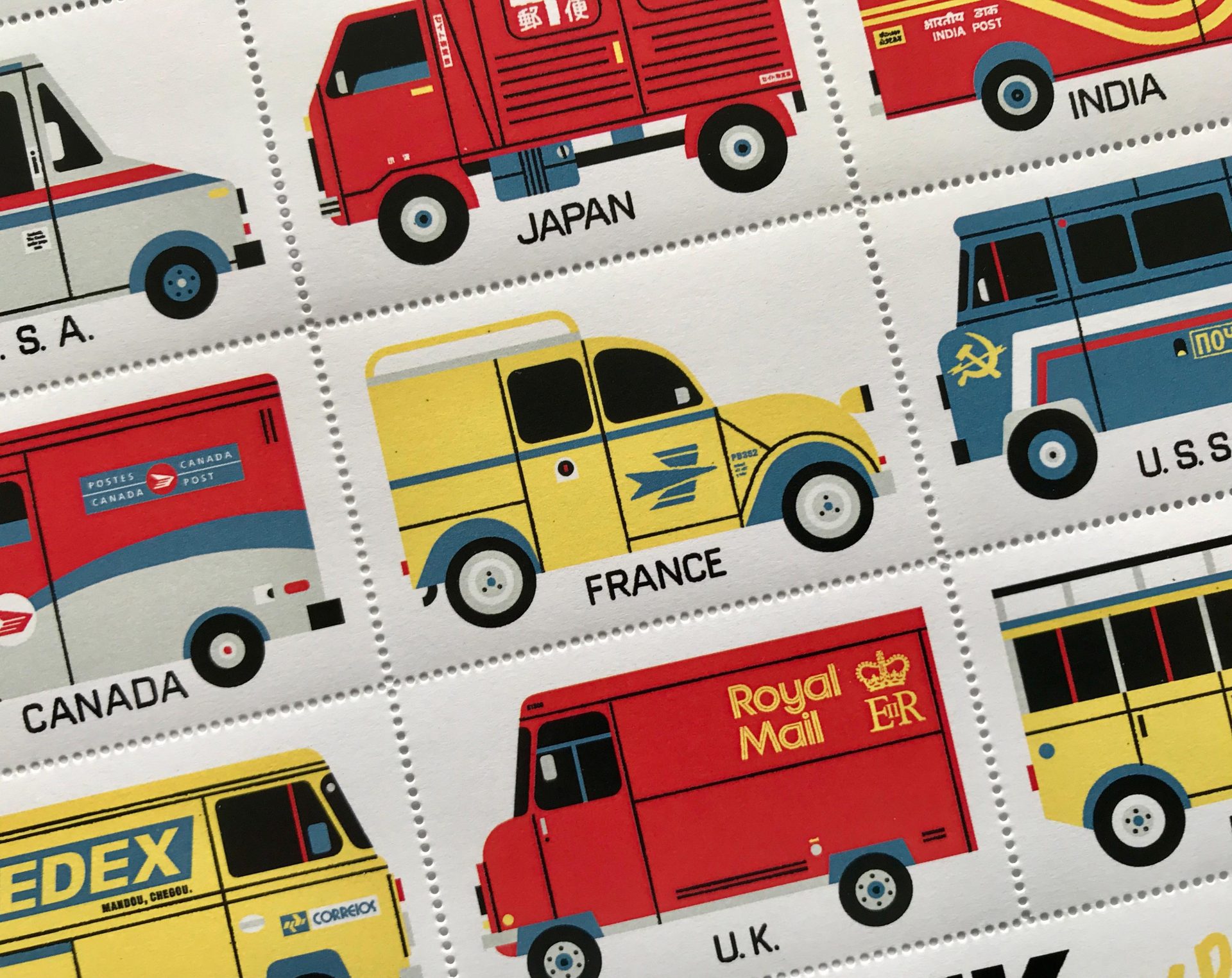 raymond besinger artist series mail truck expo detail 1