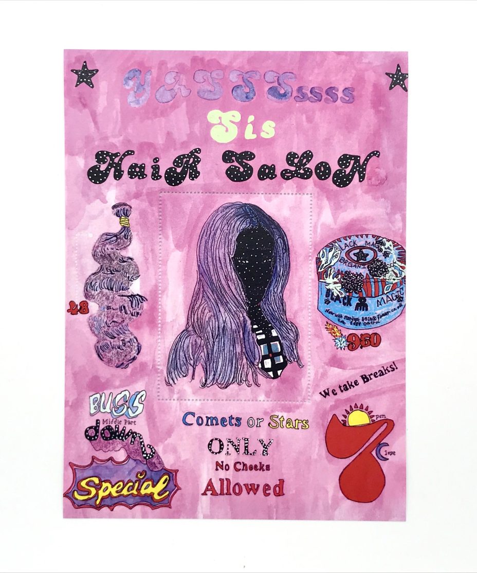 tanekeya word everyday fantastical stamp set sheet 1