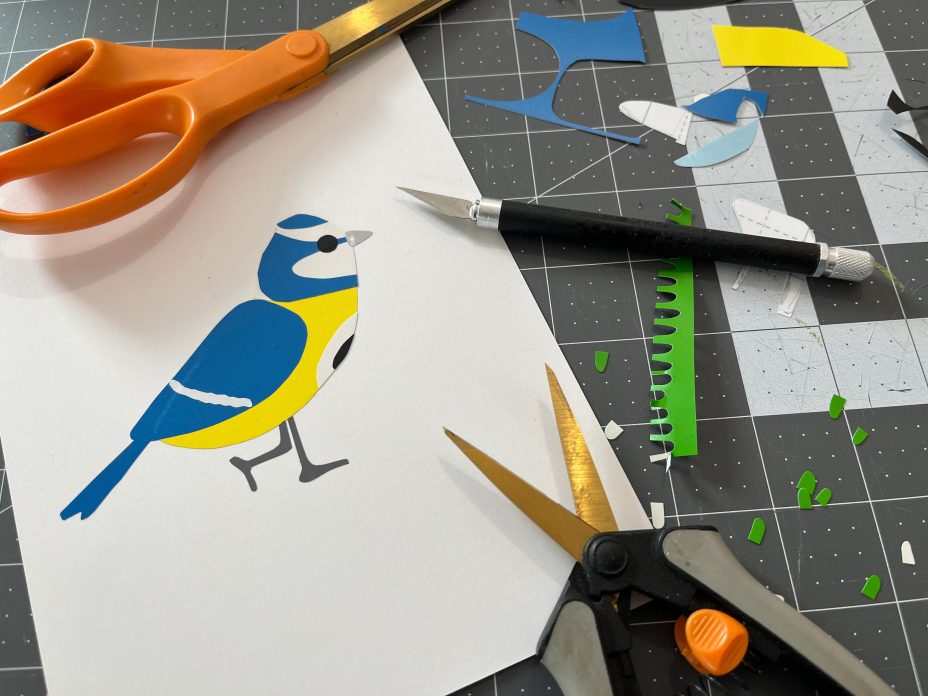 hilary pfeifer collage in progress