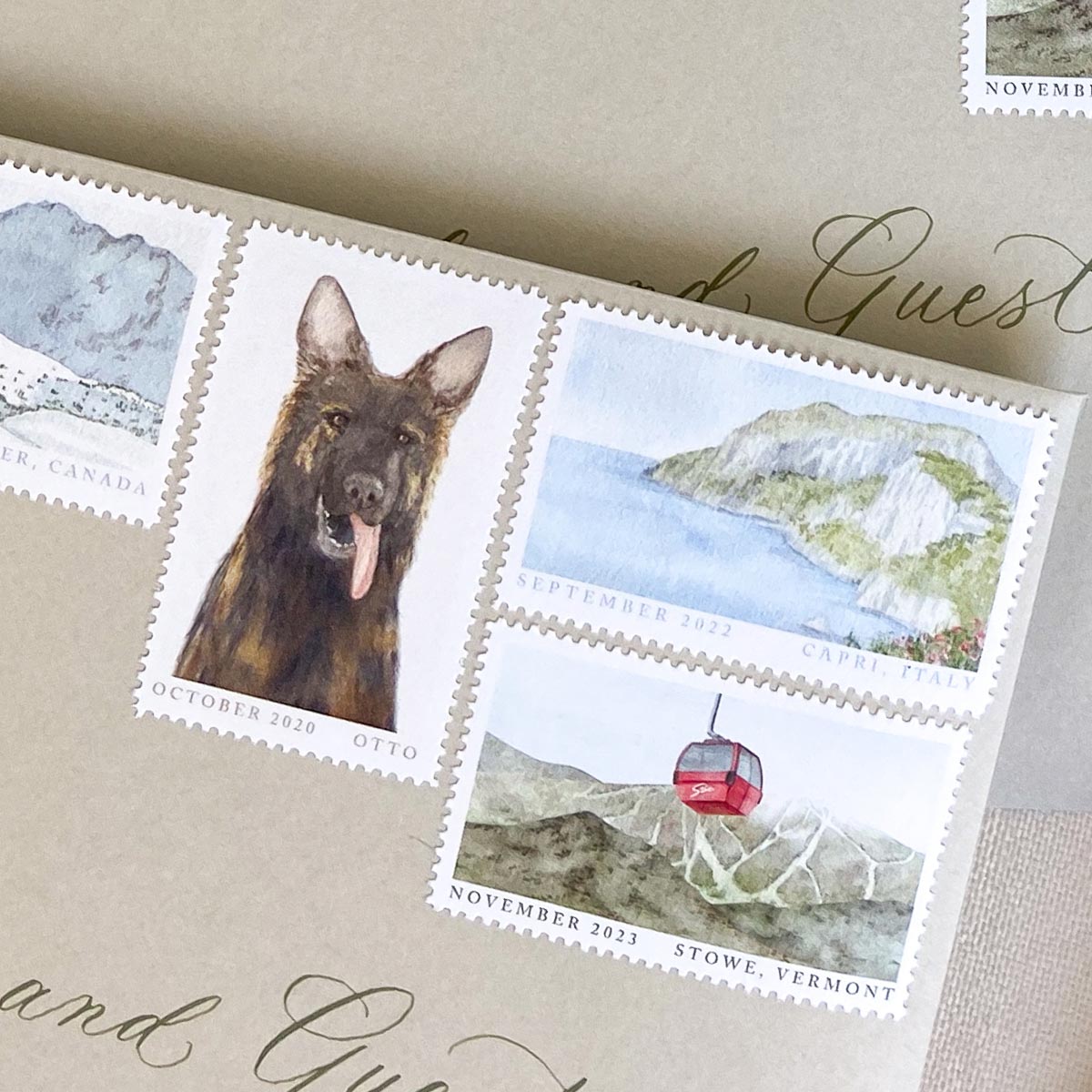 nora obrien wedding stamps 1