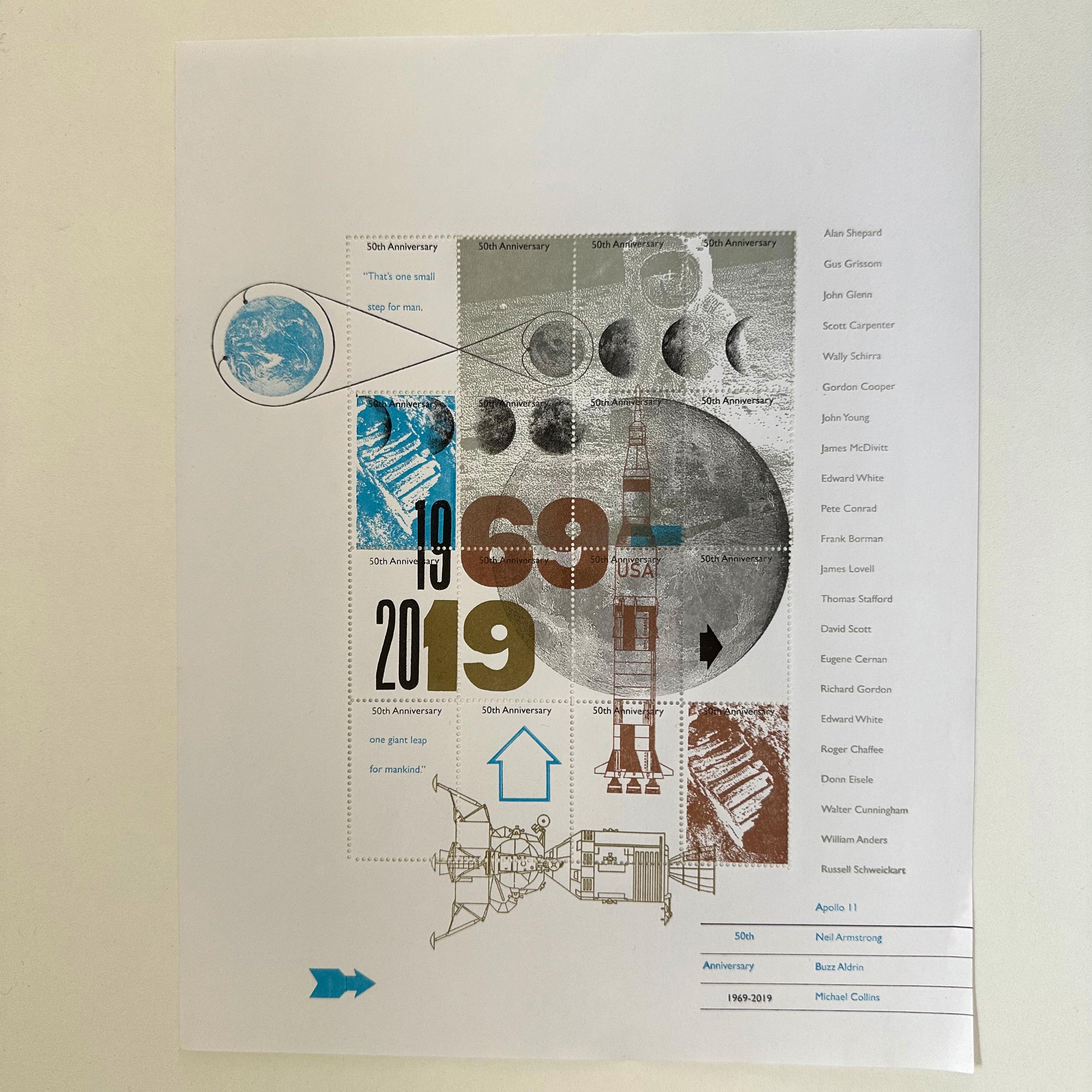 apollo 11 commemorative stamps