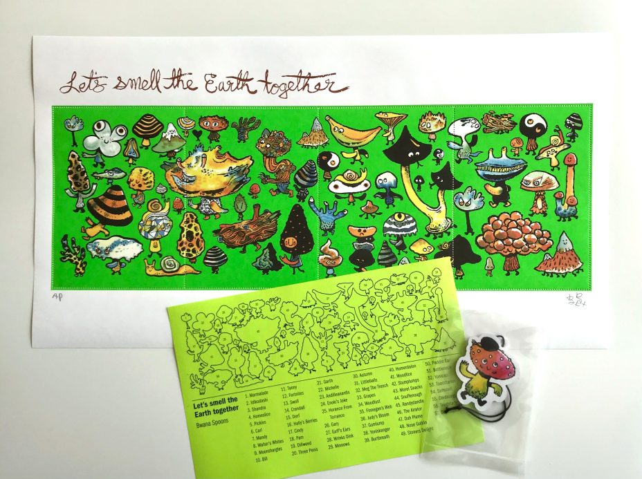 bwana spoons artistamp with legend 2