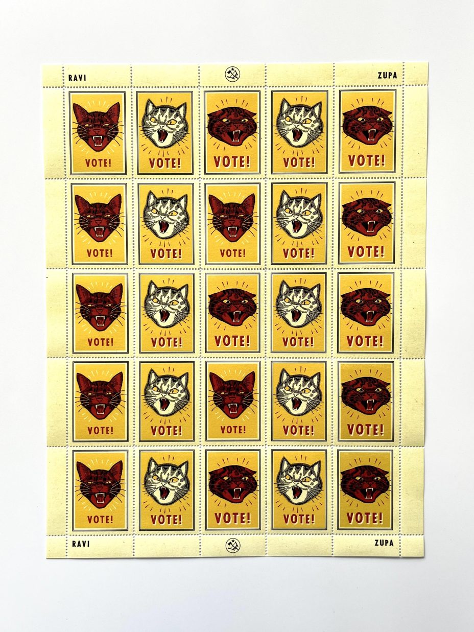 ravi zupa vote stamp sheet