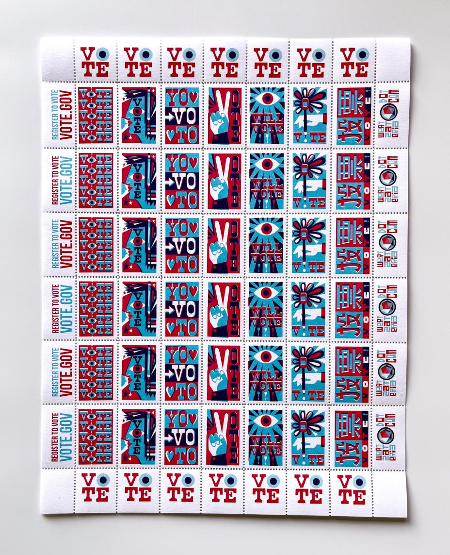 vote vote vote 2024 wertz stamps
