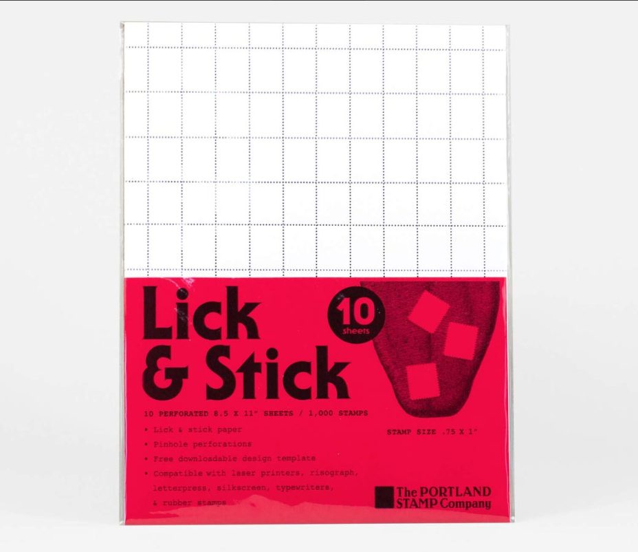 the portland stamp company lick and stick small 10 pack