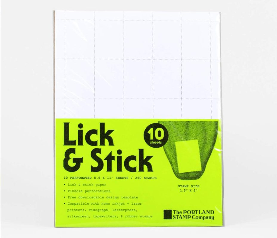 the portland stamp company lick and stick standard 3 pack