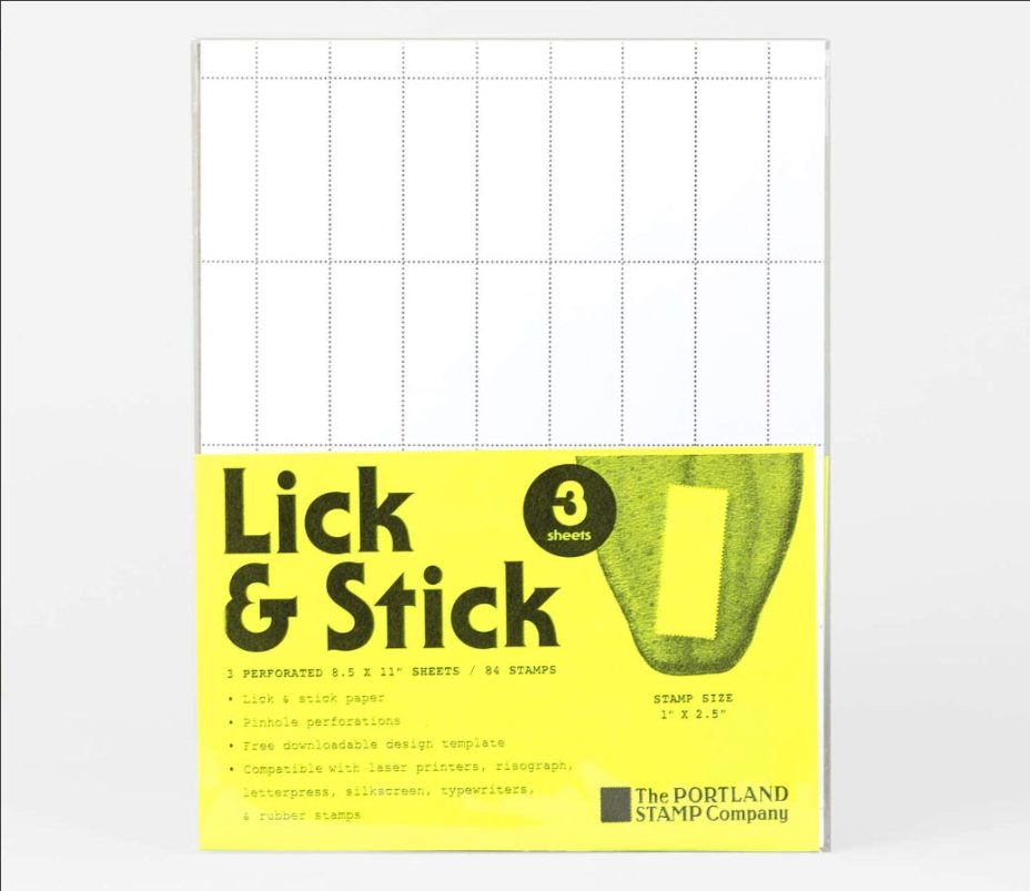 the portland stamp company lick and stick tall 3 pack