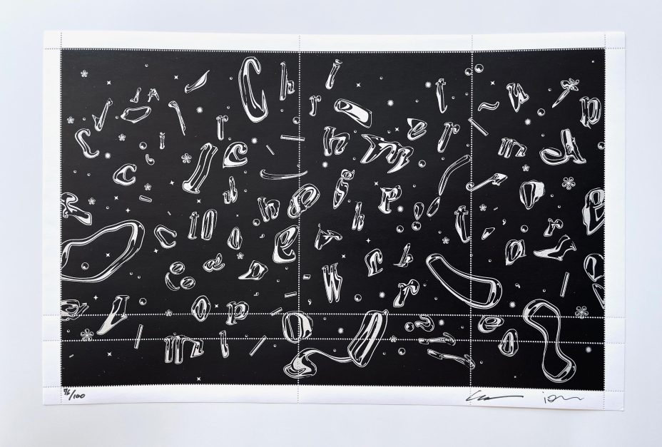 signed cooper chrome stamp sheet