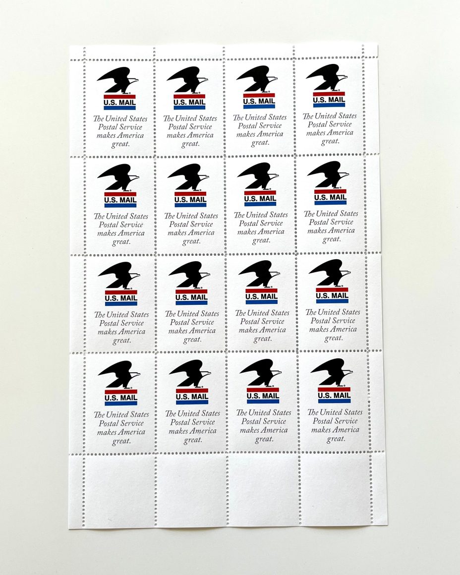 the united states postal service makes america great stamps