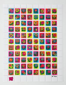 artist series 59 krista perry flower stamp sheet