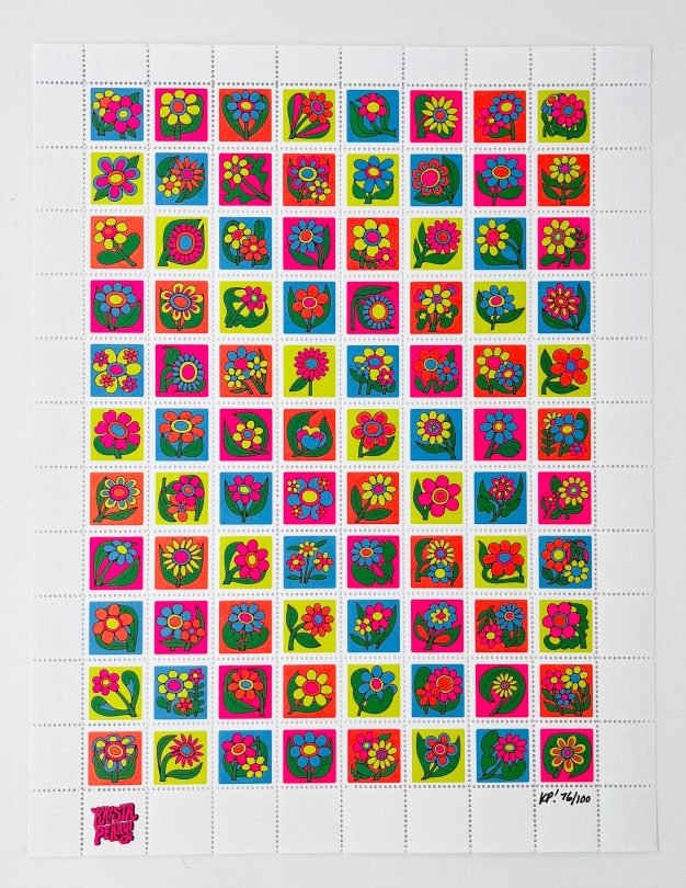 artist series 59 krista perry flower stamp sheet
