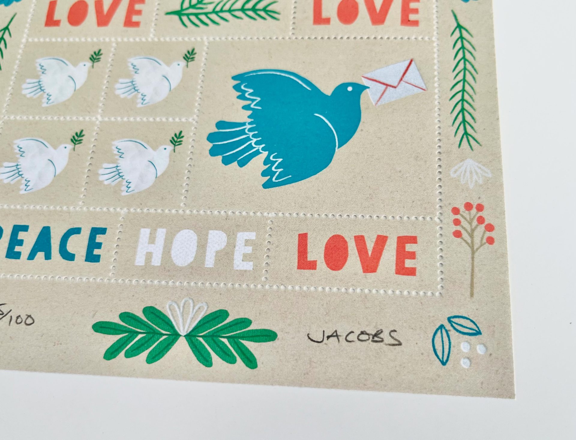 lena jacobes artist edition stamps detail 2