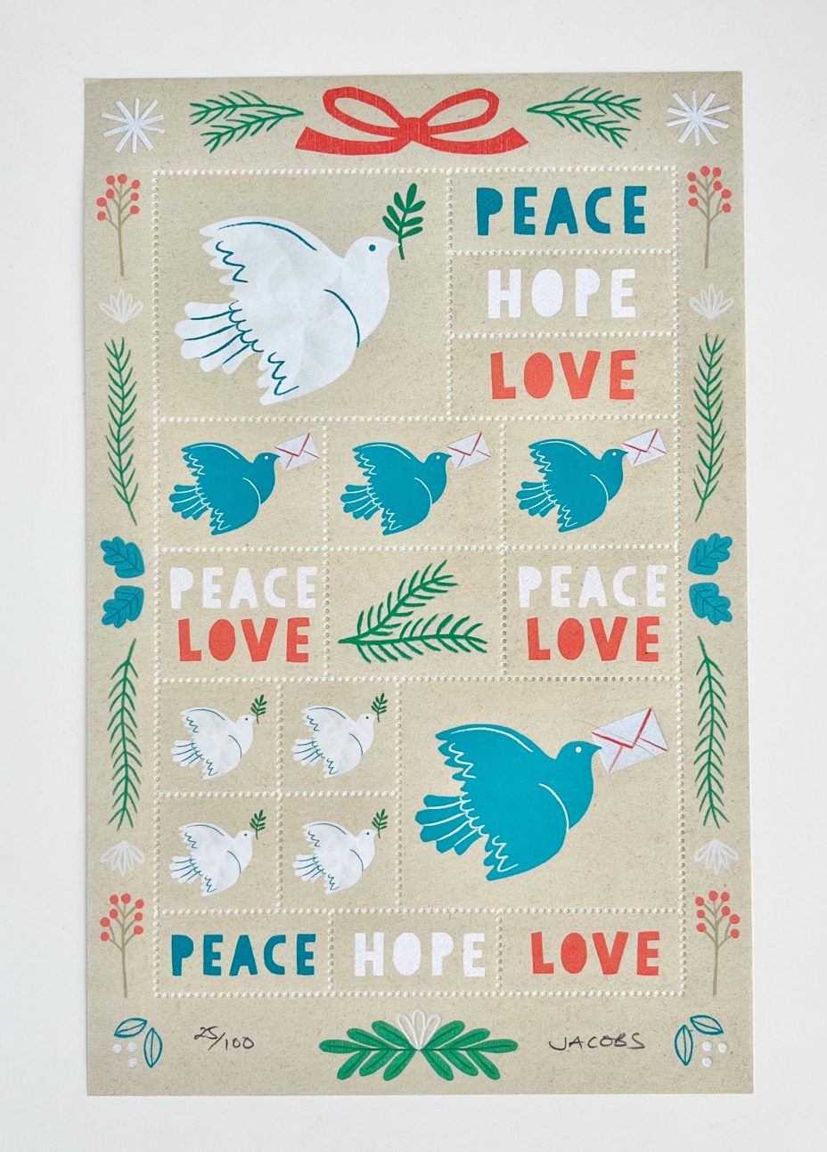 lena jacobes artist edition stamps